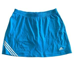 Adidas Climalite Blue Tennis Workout Athletic Mini Skirt With Shorts Siz…